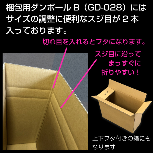 【個別送料880円】梱包用 ダンボール　E/B　各4枚セット